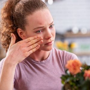 sehr empfindliche Haut