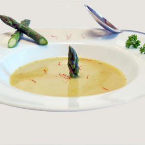 Cremsuppe mit Spargel