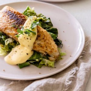 Buntbarsch mit Spitzkohl