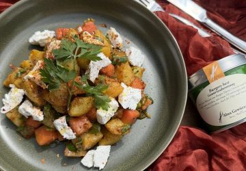 Kartoffelsalat mit Wassermelone
